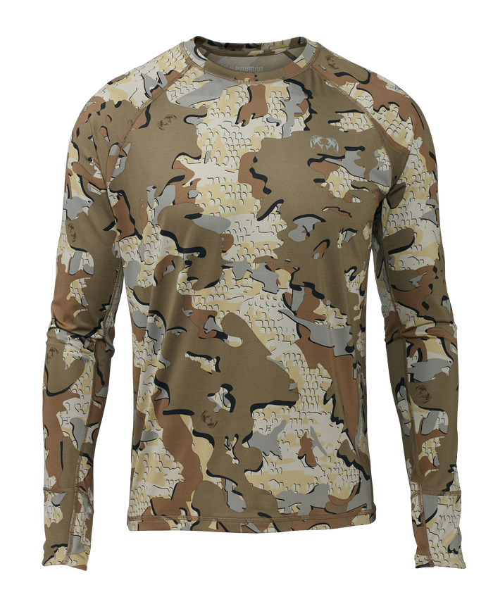 Gila LS Crew Warm Weather Hunting Shirt - Valo Camo | KUIU